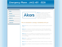 Tablet Screenshot of akors-usa.com